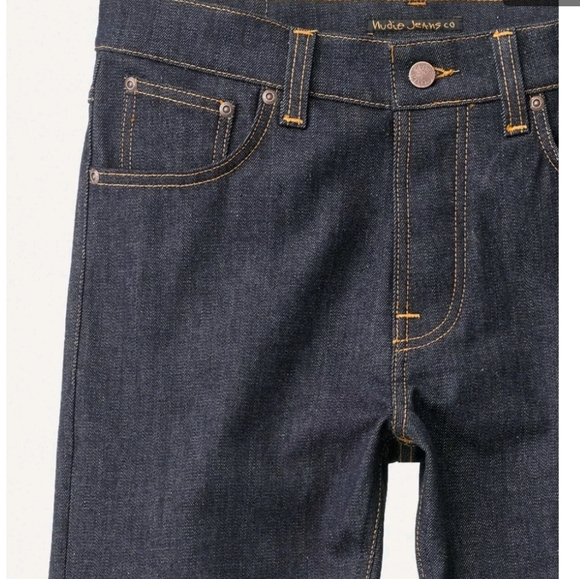 New Nudie Jeans Denim Pants Steady Eddie II Dry True Made in Italy W29 L32, W28 - Picture 3 of 16